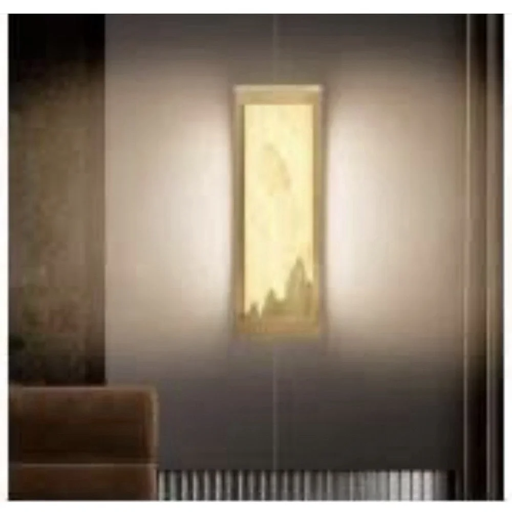 Hyunbae Alabaster Wall Sconces Brass Gold 3000K Warm Lighting